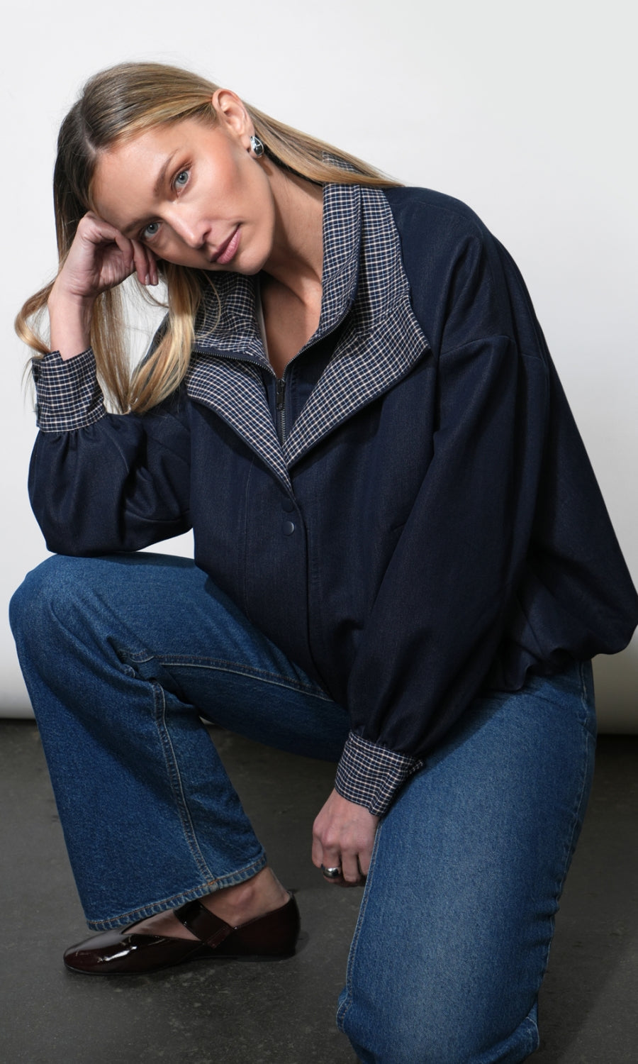 Livia Oversized Soft Denim Style Jacket