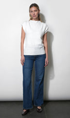 Arieta Sleeveless Funnel Knit Top