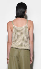 Quincy Crochet Knit Sleeveless Top