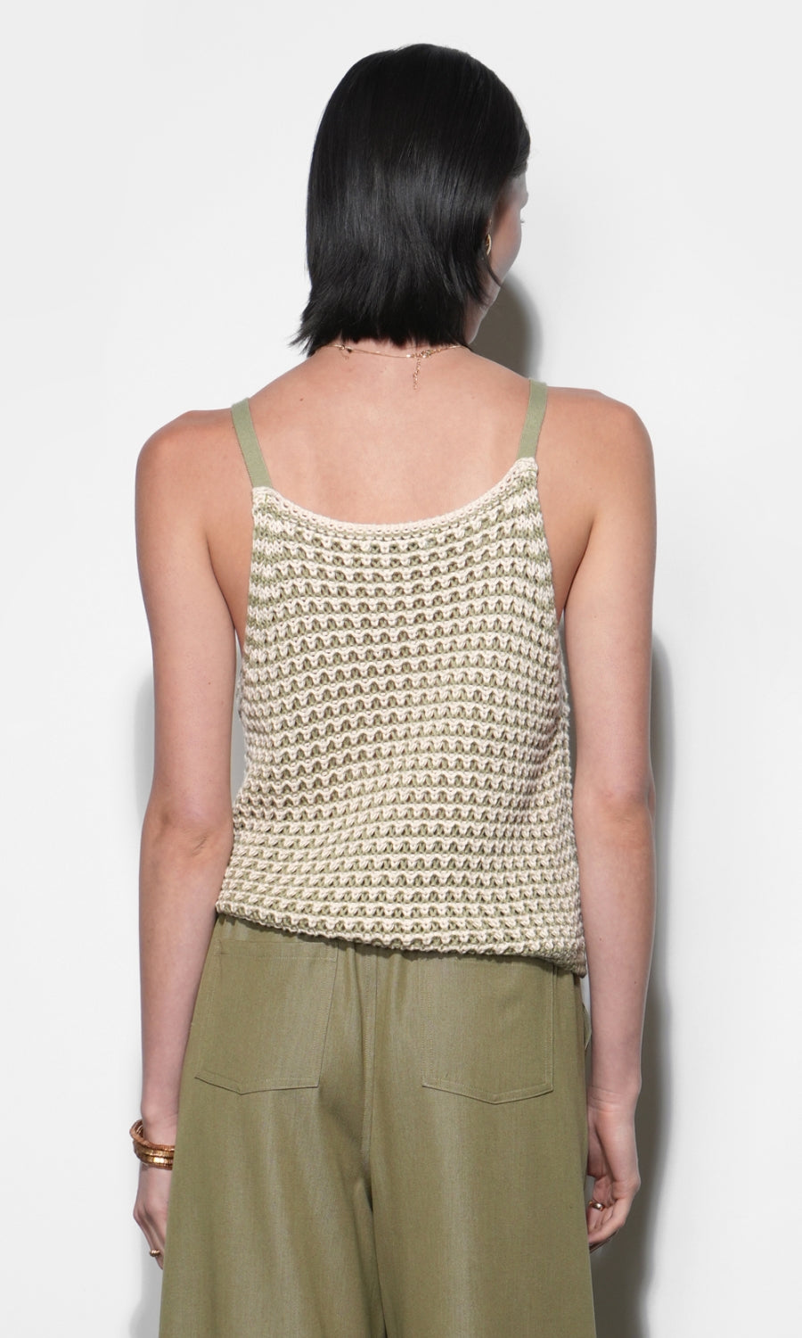 Quincy Crochet Knit Sleeveless Top