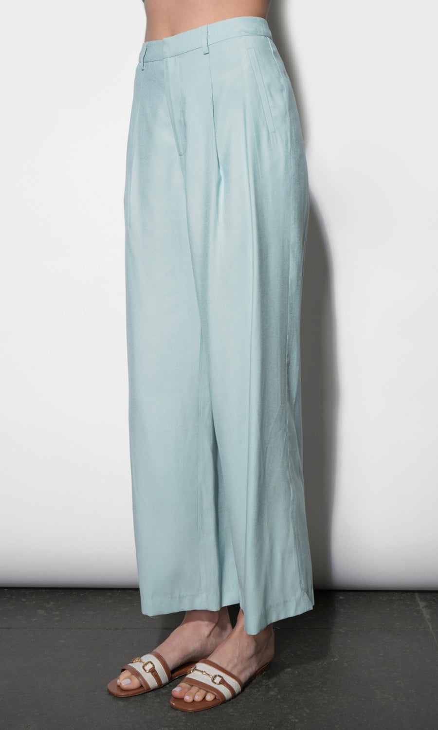 Yuri Wide Leg Pleated Pants