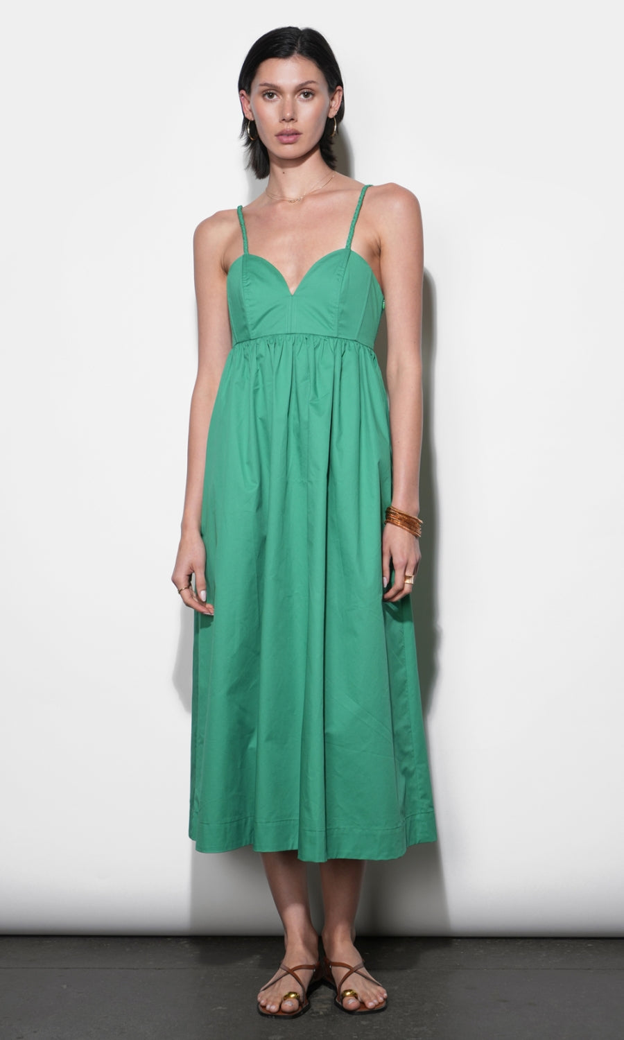 Libby Boned Bodice Midi Dress