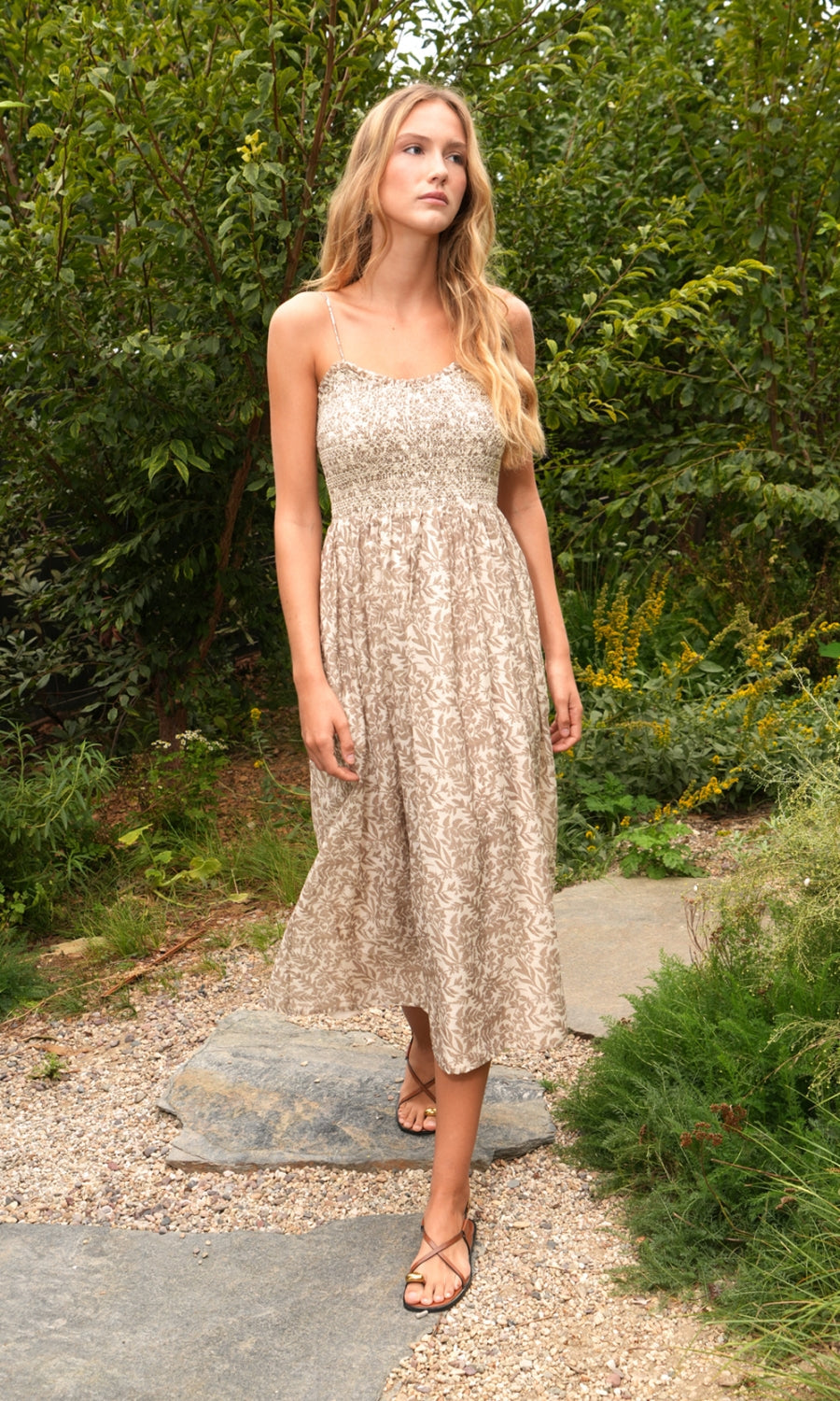 Valarie Smocked Midi Dress