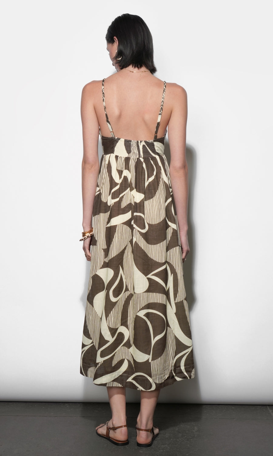 Katherine Boned Bodice Midi Dress