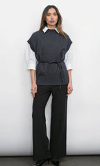 Jamie Oversized Open Back Vest
