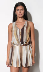 Valerie Vertical Watercolor Sleeveless Top