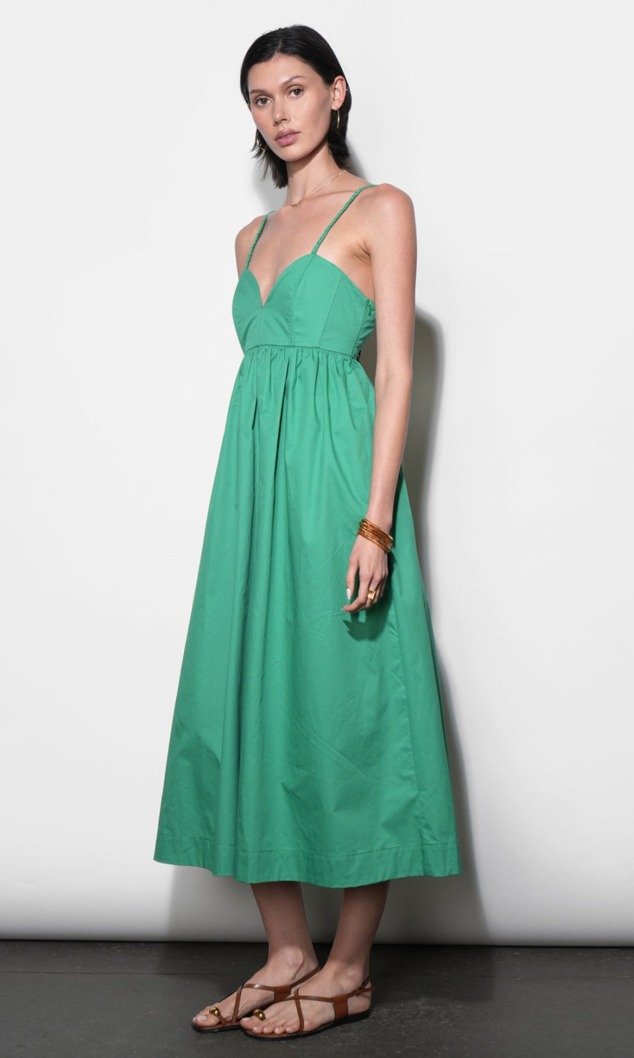 Libby Boned Bodice Midi Dress