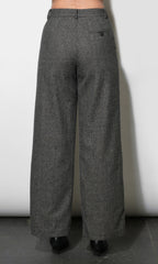 Liv Herringbone Wide Leg Trousers