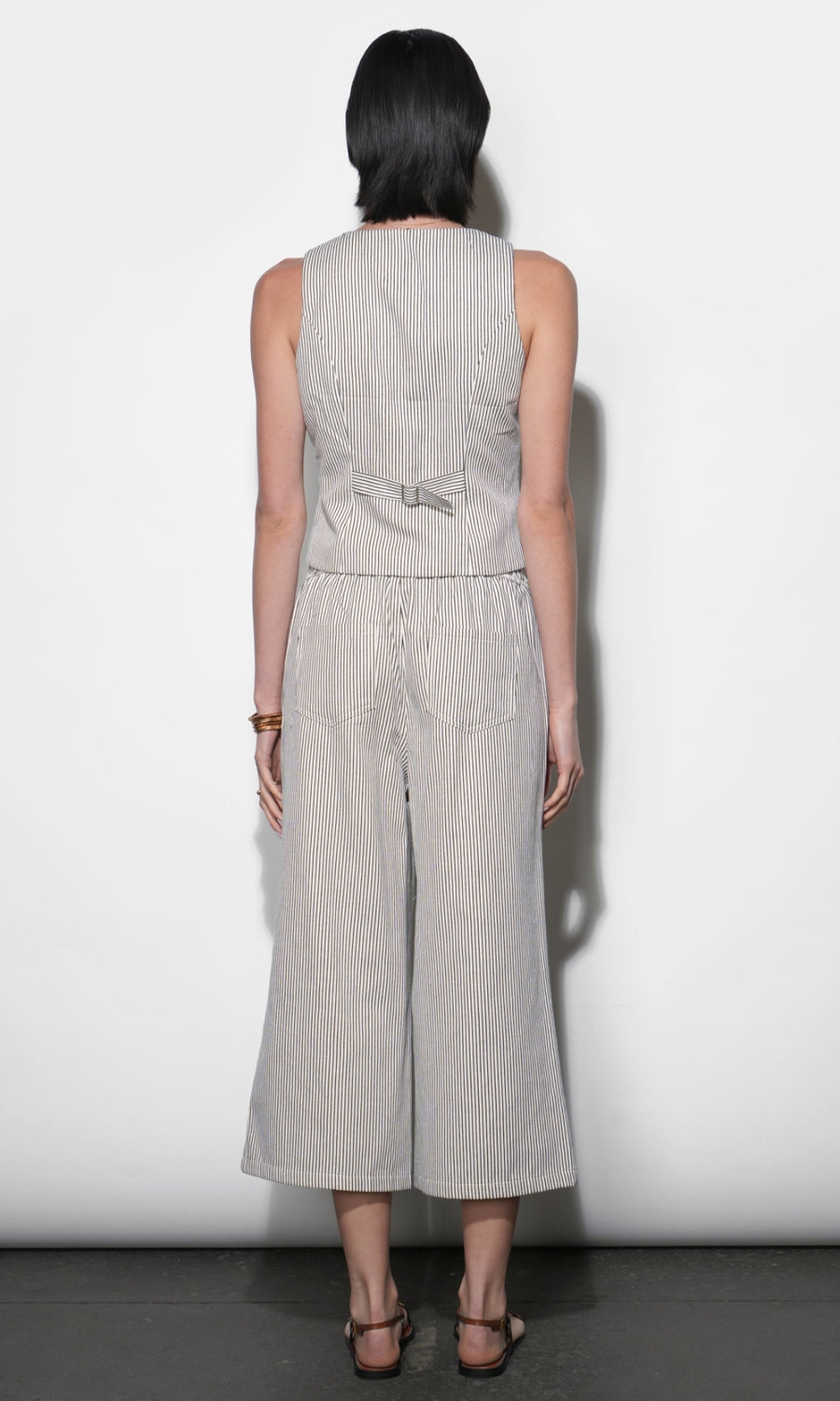 Alice Canvas Stripe Vest