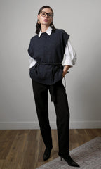 Jamie Oversized Open Back Vest