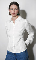 Ailani Textured Slim Blouse
