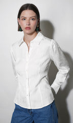 Ailani Textured Slim Blouse