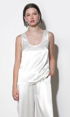 Ariana Easy Satin Sleeveless Top