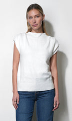 Arieta Sleeveless Funnel Knit Top