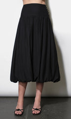 Delilah Bubble Midi Skirt With Side Button