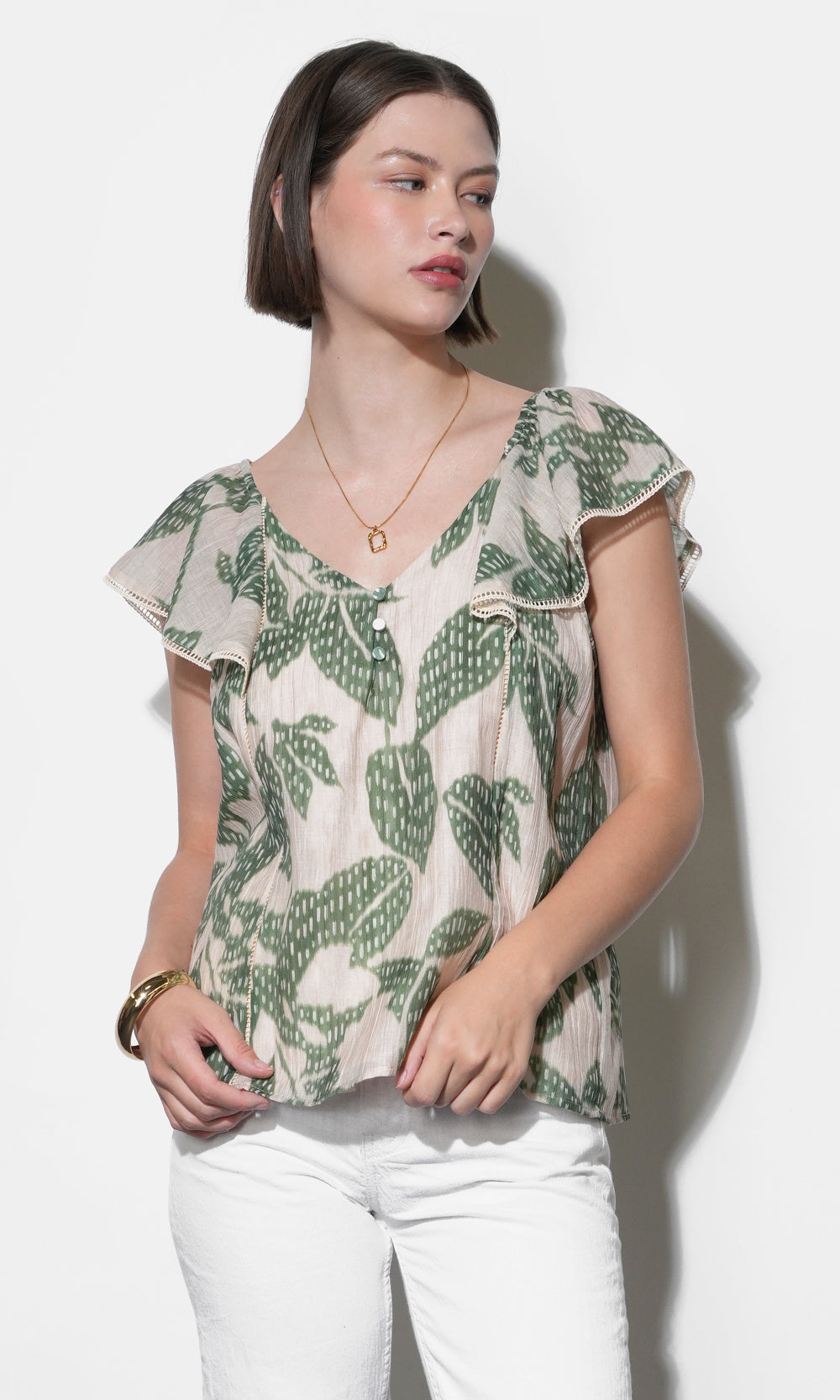 Emma Flutter Sleeve Top