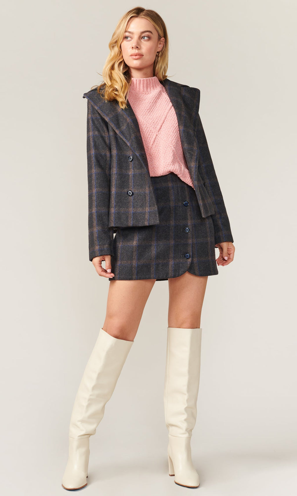 Ruiza Check Mini Skirt - FINAL SALE