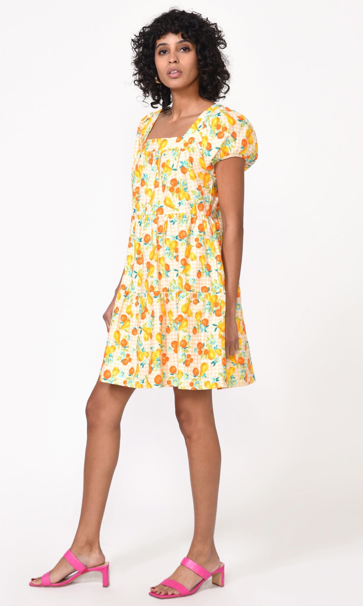 Lora Gingham Cap Sleeve Dress - FINAL SALE