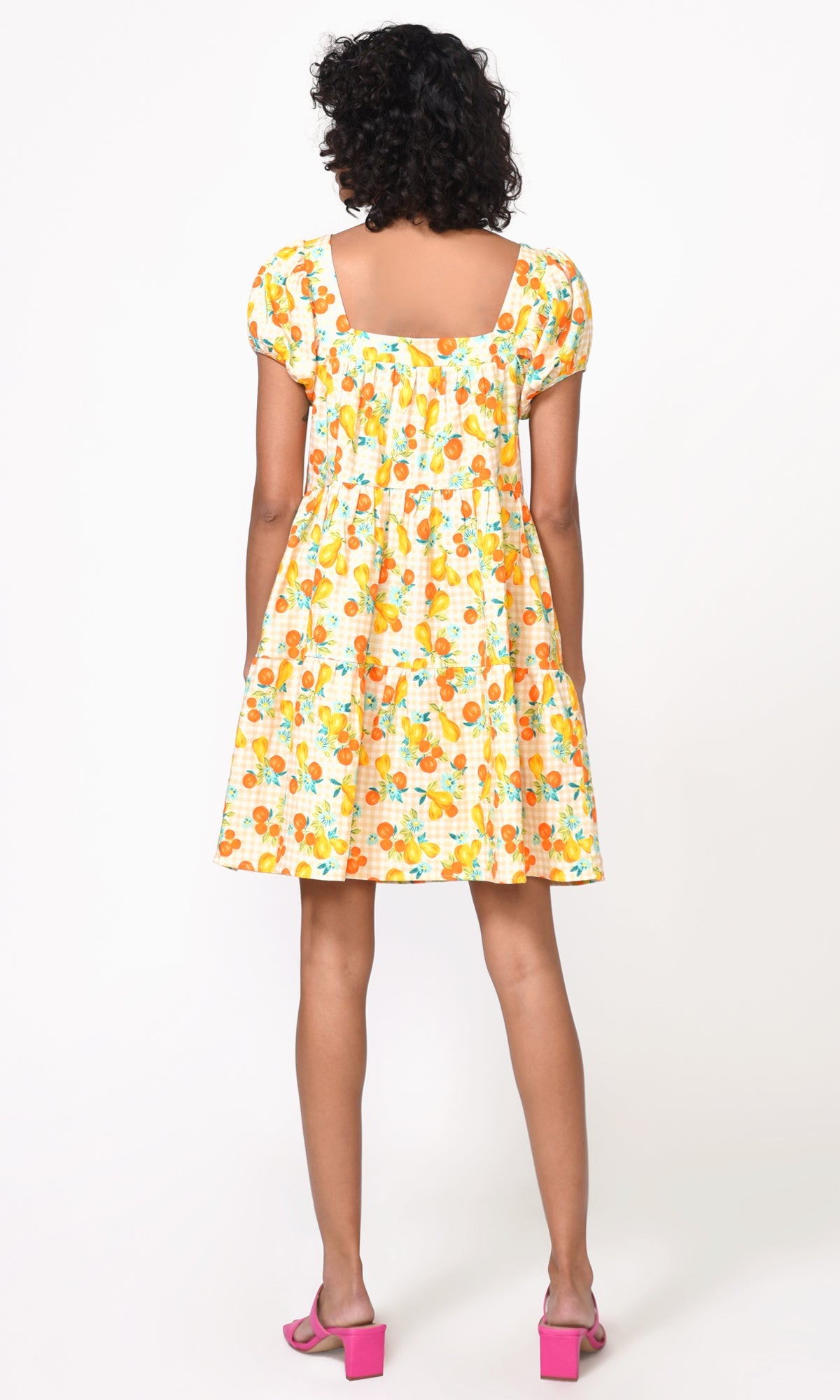 Lora Gingham Cap Sleeve Dress - FINAL SALE