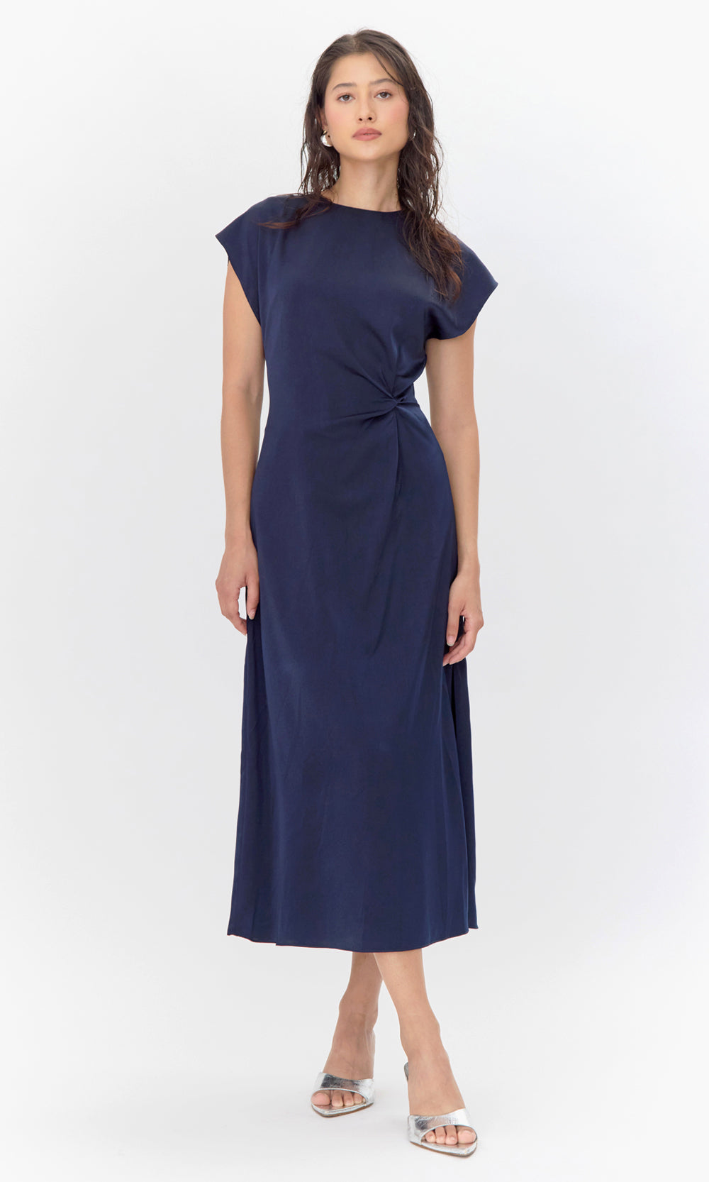 Meca Side Twist Maxi Dress