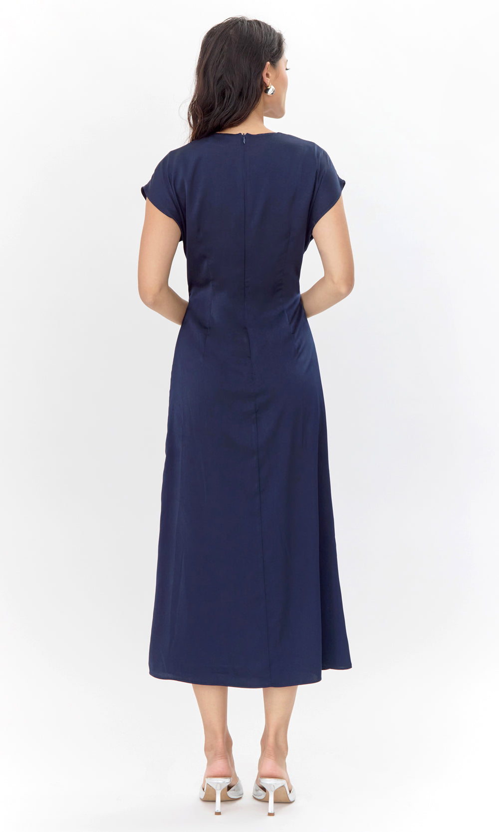Meca Side Twist Maxi Dress