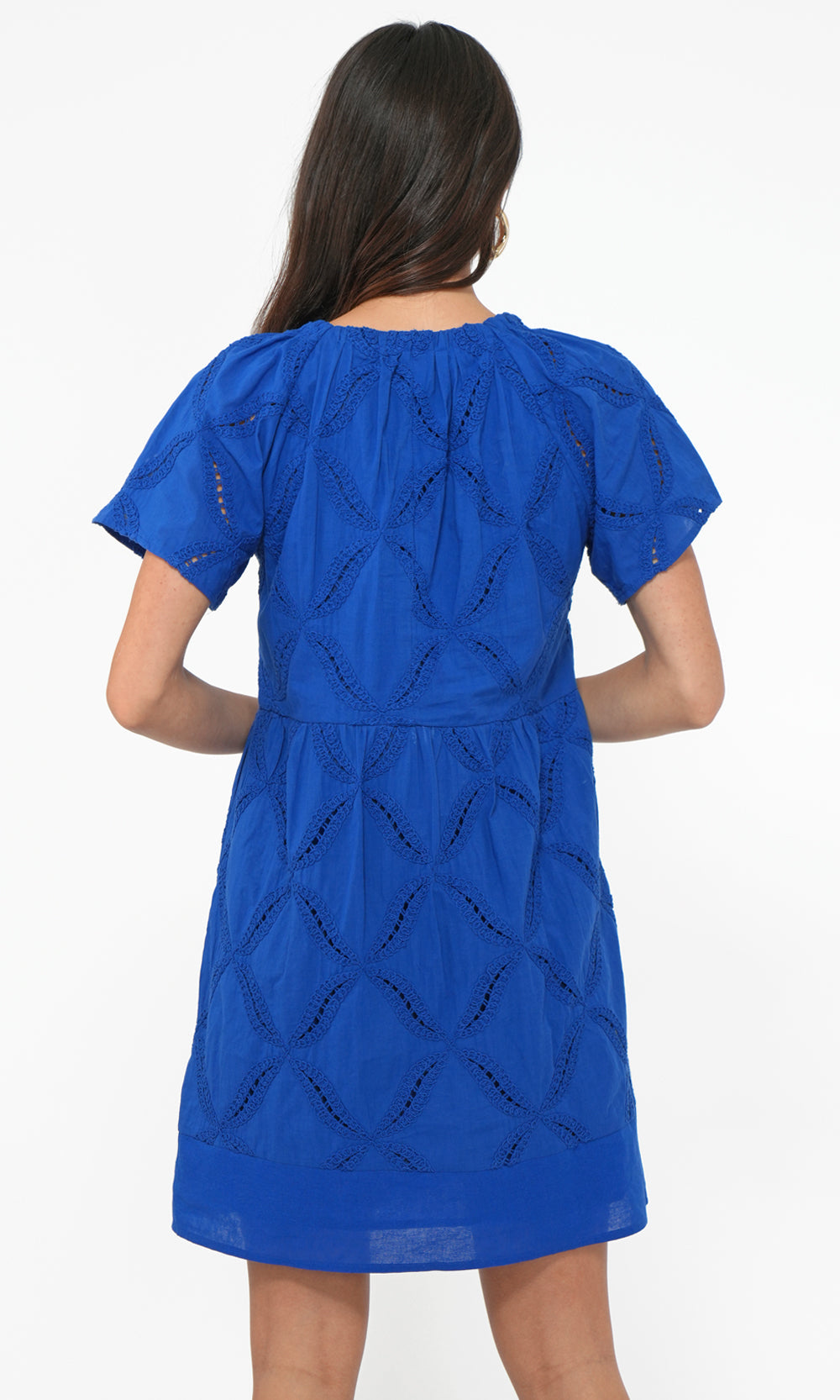 Fawn Embroidered Popover Dress