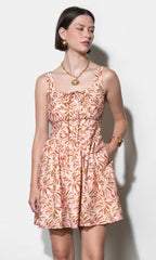 Sophia Square Tie Neck Mini Dress