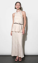 Josephine Textured Maxi Slip Skirt