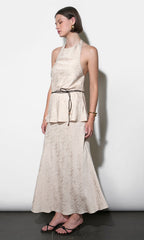 Josephine Textured Maxi Slip Skirt