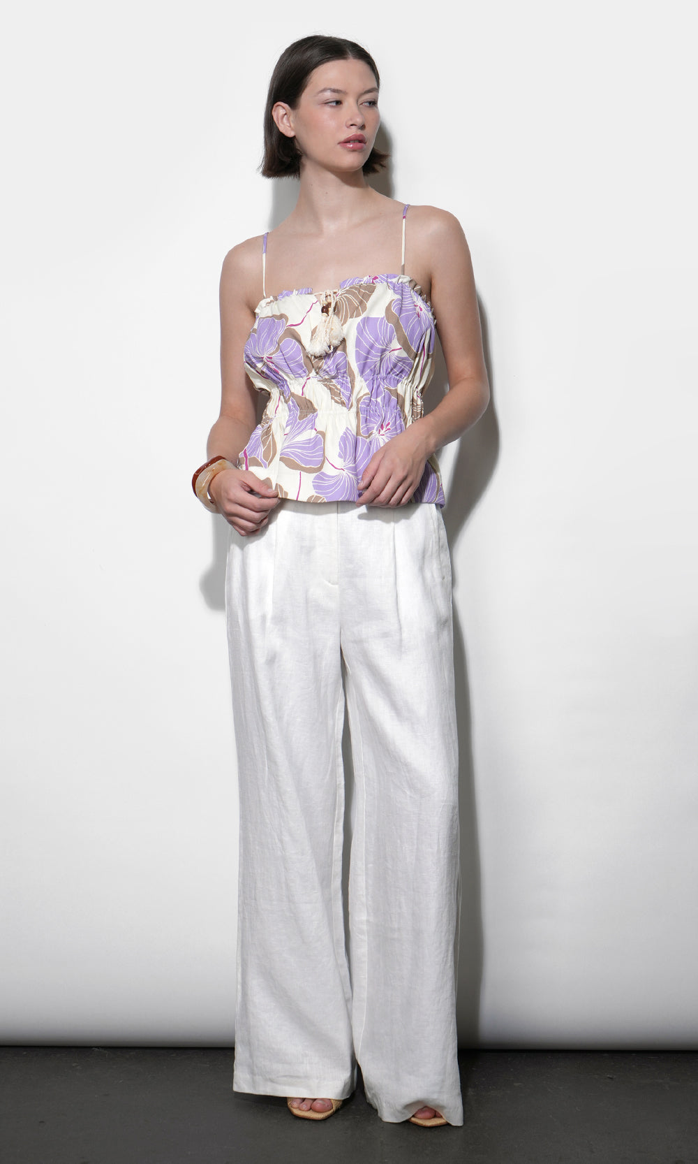 Savannah Wide Leg Linen Pants