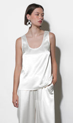 Ariana Easy Satin Sleeveless Top