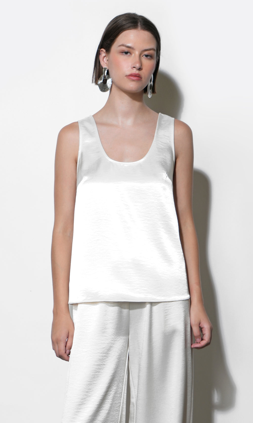 Ariana Easy Satin Sleeveless Top
