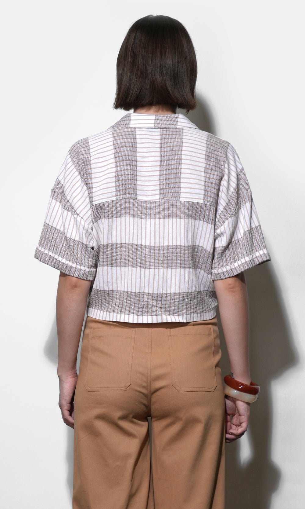 Ally Stripe Twist Front Shirt