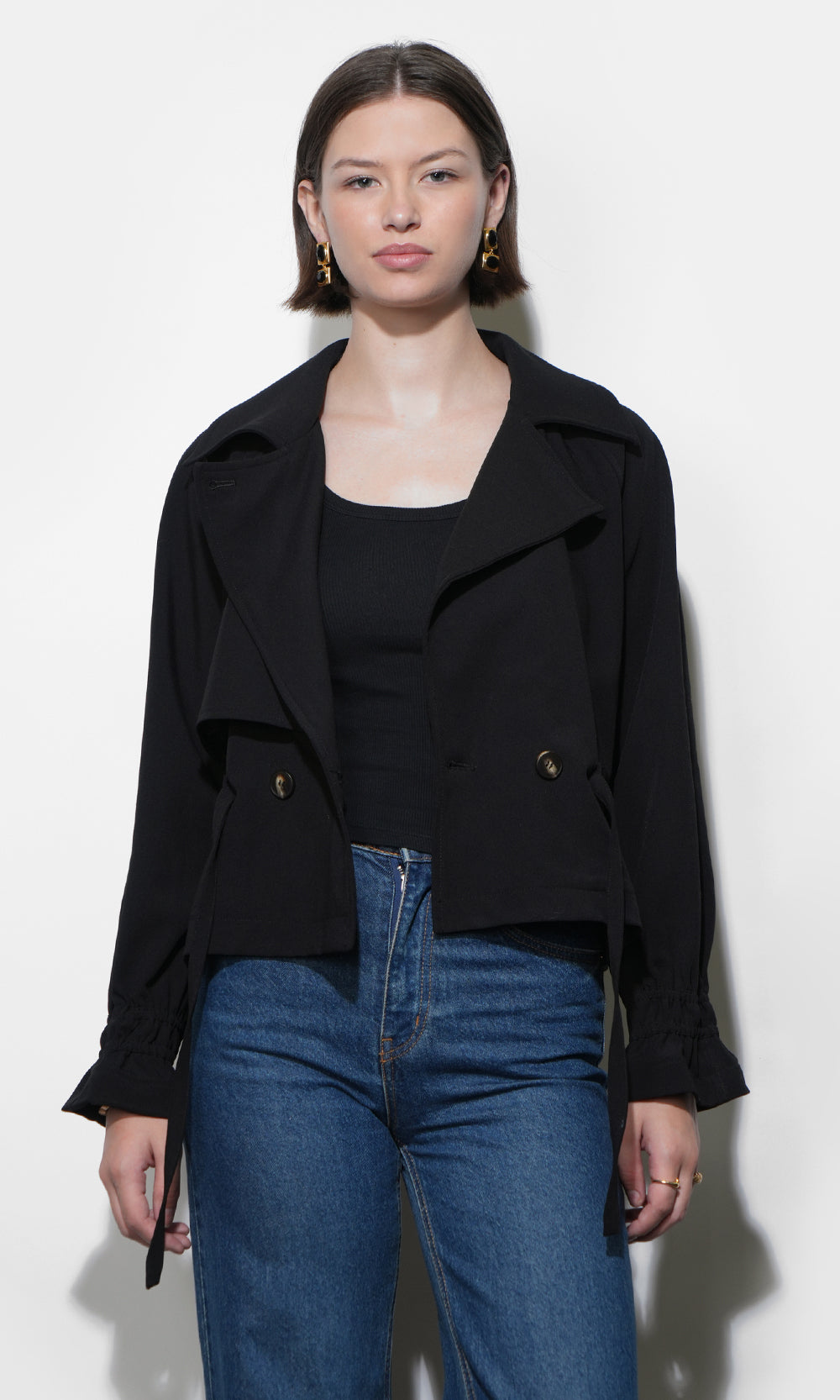 Jenas Tie Waist Short Trench