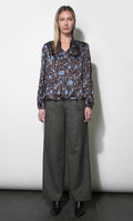 Liv Herringbone Wide Leg Trousers