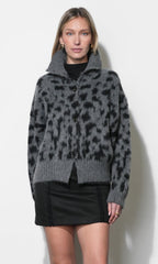 Paloma Ultra Soft Shaggy Funnel Neck Cardigan