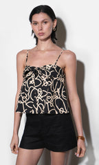Raelynn Tie Front Swing Top