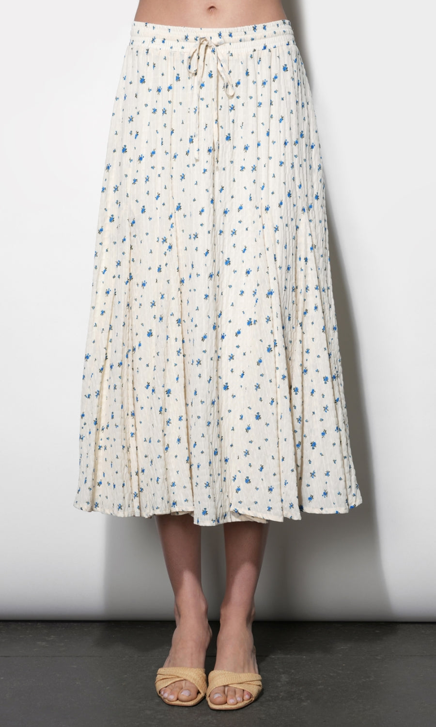 Sadue Godet Midi Skirt