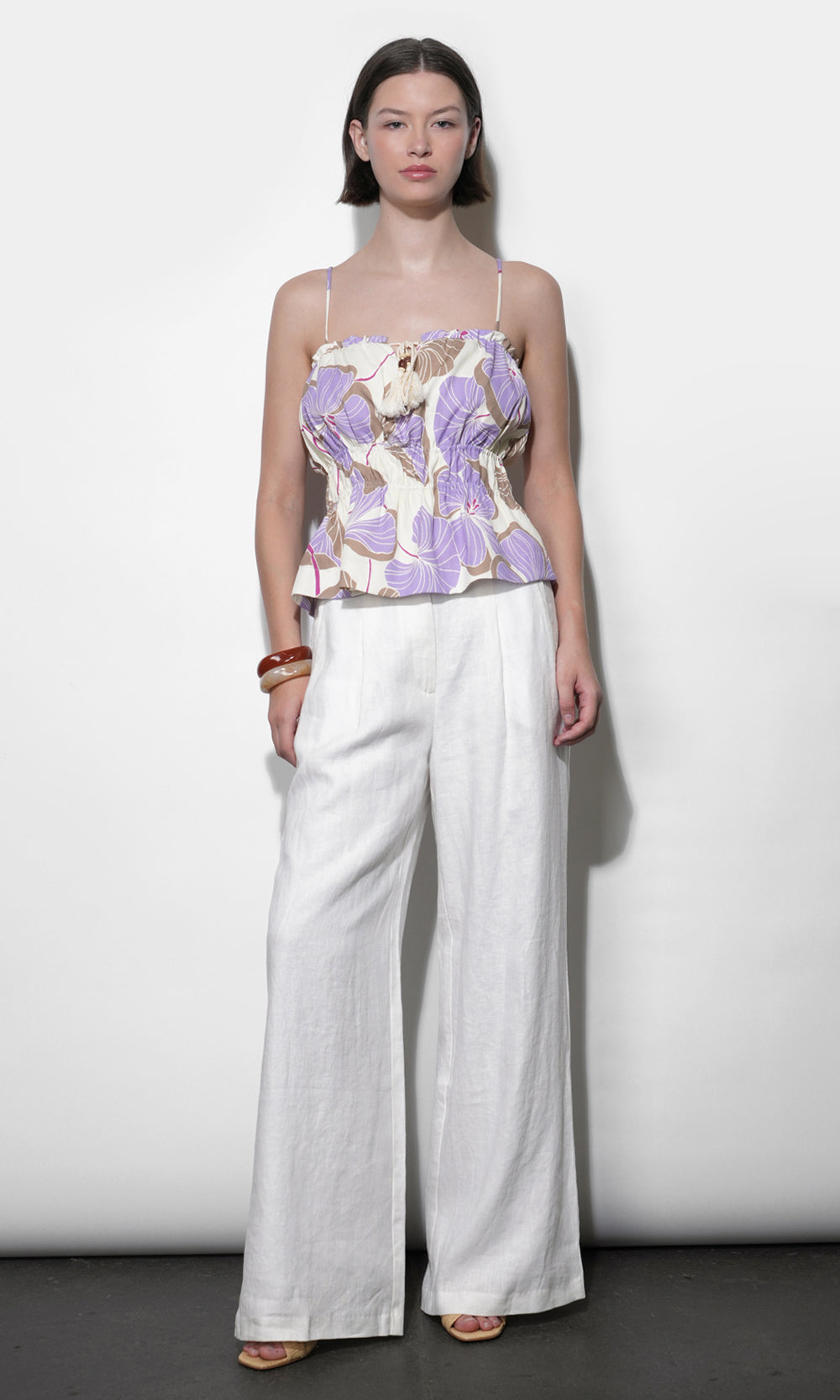 Savannah Wide Leg Linen Pants