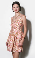 Sophia Square Tie Neck Mini Dress