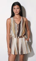 Valerie Vertical Watercolor Sleeveless Top