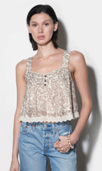 Wanda Pintucked Top