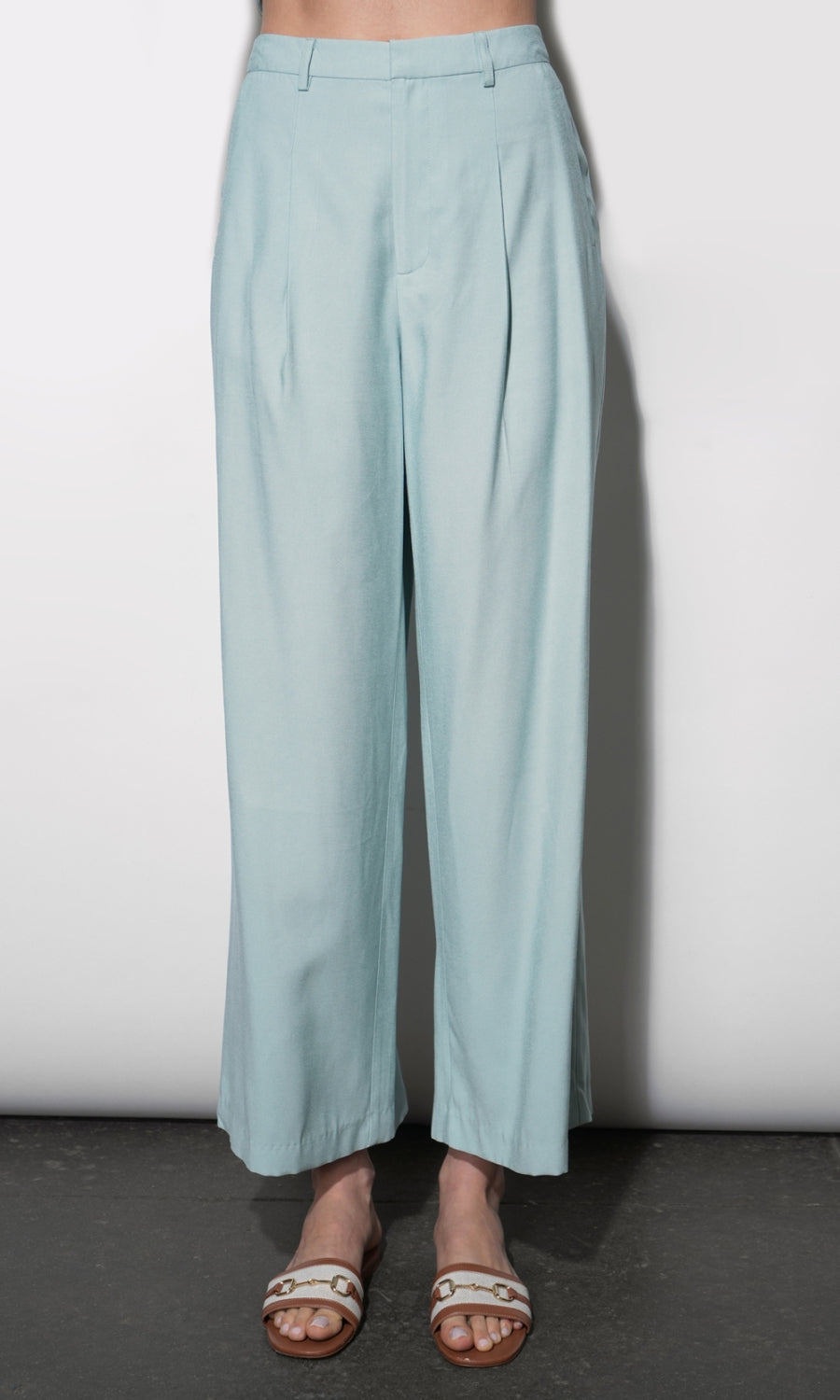 Yuri Wide Leg Pleated Pants