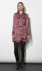 Olivia Tie Neck Mini Dress