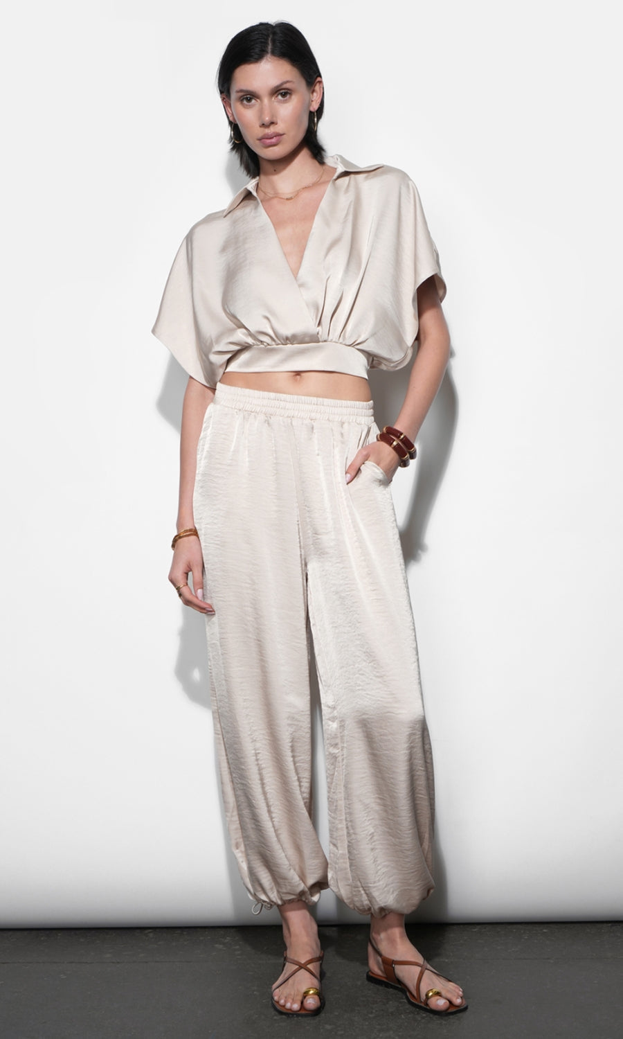 Ophelia Elastic Waist Balloon Pants