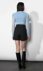 Honey Sheer Sleeve Sweater Top