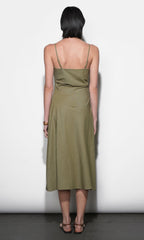 Olivia Cinched Waist Midi Slip Dress