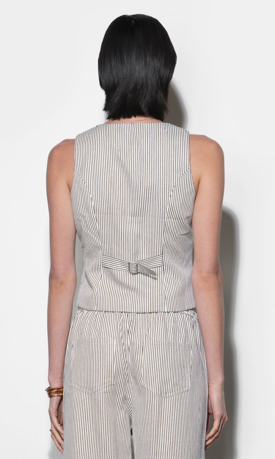 Alice Canvas Stripe Vest