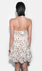 Wendy Halter Godet Skirt Mini Dress