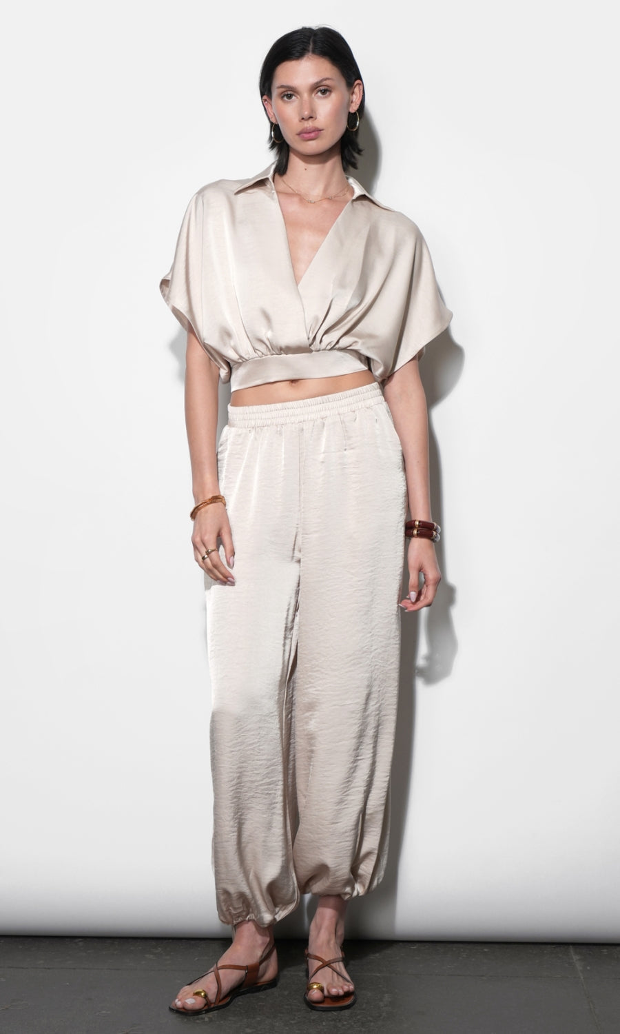 Ophelia Elastic Waist Balloon Pants
